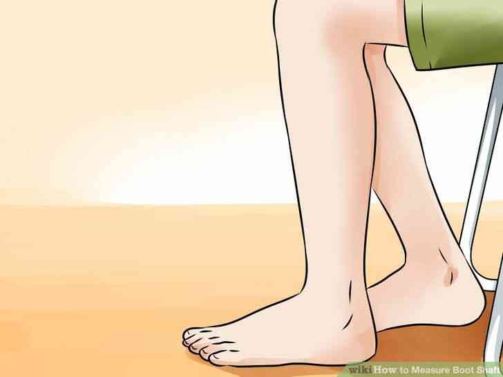 Image intitulé Mesurer la tige de la chaussure à l